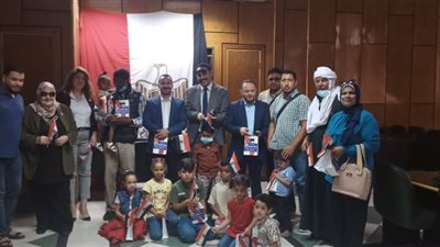 حماة الوطن بأسيوط يودع ٣٠طفلا ليبيآ أجروا عملية 