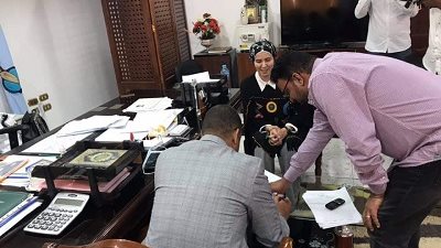 توقيع عقد محطة تموين وتشحيم السيارات التابعه لشركة مصر للبترول بسفاجا