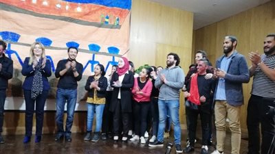 مصطفى شعبان لطلاب الجامعة العربية المفتوحة: سأقوم بتأسيس ورشة فنية لرعاية الموهوبين .. بالفيديو