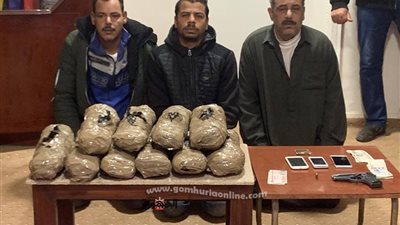 ضبط 30 كيلو بانجو وسلاح ناري بحوزة عصابة المخدرات بالدقهلية