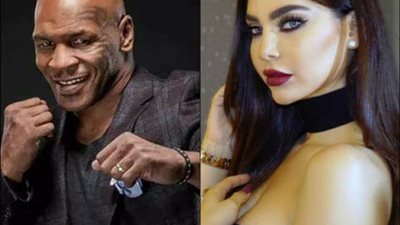 قمر تنضم لحملة فرعون برفقة ملاكم عالمى