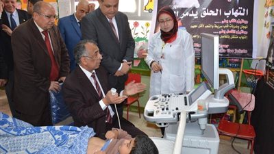 محافظ الغربية: فحص مليون ومائة الف مواطن بمبادرة 100 مليون صحة بالغربية