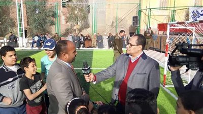 افتتاح الملعب الخماسي لكرة القدم بمنشأة جريس بالمنوفية