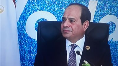 السيسى : يجب التكاتف من اجل تجاوز الظروف الحالية بهدف التعمير والبناء