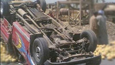 مصرع وإصابة 5 أشخاص إثر حادث مروع بالشرقية