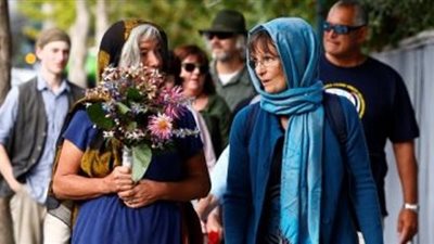 احتشاد الآلاف فى مسيرات بنيوزيلندا تكريما لشهداء 
