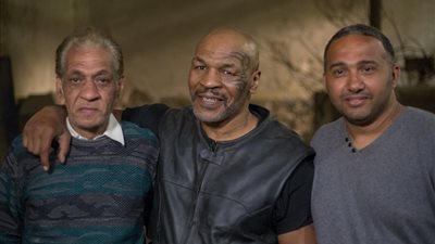 بالصور .. كواليس تصوير مايك تايسون وكرم جابر وبيج رامي بـ