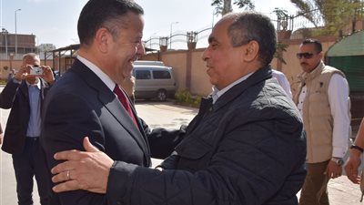 محافظ بني سويف يستقبل وزير الزراعة