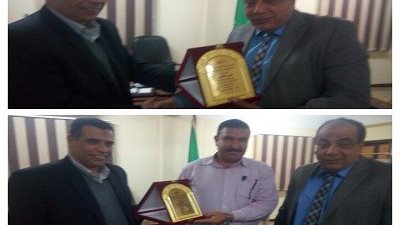 مدير تعليم الخانكة يكرم رئيس المدينة ونائبه لجهودهم مع التعليم