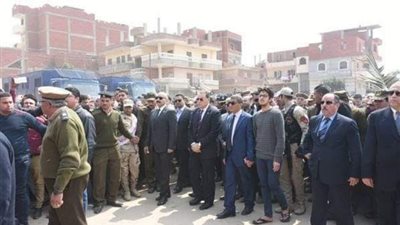 غراب وجرير يتقدمان تشييع جثمان الشهيد النقيب أحمد المسلمي معاون مباحث بلبيس