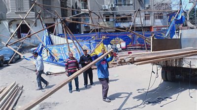 بالصور ..حي السيدة يشرف على حملة نظافة حول مسجد السيدة زينب ومسجد الرواس