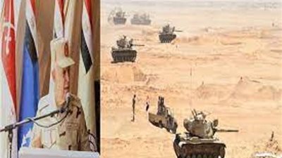 الفريق محمد فريد يشهد تنفيذ المرحلة الرئيسية للمشروع التكتيكى بجنود 