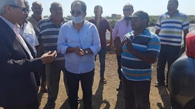 الزراعة :رئيس هيئة الثروة السمكية يتفقد المواقع الانتاجية بكفر الشيخ