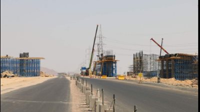 فودة يتفقد تقدم العمل بتطوير الطريق الدائري الجديد بشرم الشيخ