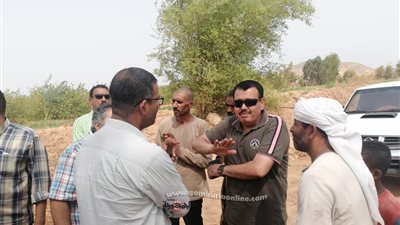 محافظ أسوان يوفد لجنة ميدانية لوضع حلول جذرية لمشكلة نقص مياه الرى بقرى العون الغذائي
