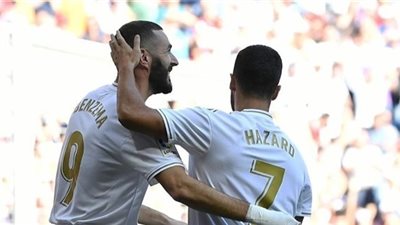 هازارد وبنزيما على رأس قائمة ريال مدريد لمواجهة إنتر ميلان