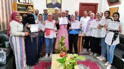 الأقصر الأزهرية تكرم فريق كرة السلة الفائز بالمركز الثاني على مستوى الجمهورية