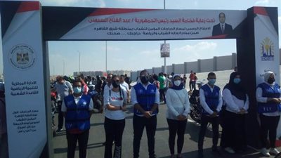 افتتاح مسار دراجات بشرق القاهرة بمشاركة ٥٥٠ دراجة.. صور