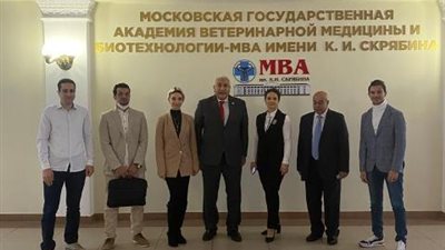 رئيس جامعة السادات في زيارة للأكاديمية البيطرية بموسكو