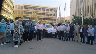 انطلاق قافلة جامعة الزقازيق لقرية الدبيكى بمركز الحسينية ضمن مبادرة حياة كريمة
