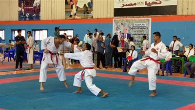 انطلاق بطولة الجمهورية للكاراتيه بالصالة المغطاة باستاد جامعة المنصورة