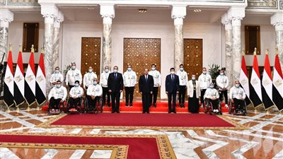 الرئيس السيسي: أبطال مصر البارالمبيين أثبتوا أن الارادة القوية والعزيمة الصلبة قادرة علي قهر الصعاب