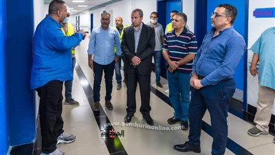 الشرقاوي يتفقد العيادات الخارجية للمستشفى الجامعي بالسويس