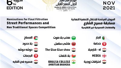 مهرجان شرم الشيخ الدولي للمسرح الشبابي يكشف عن القائمة القصيرة للعروض المرشحة للدورة السادسة