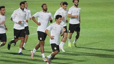 محمد صلاح يشارك فى مران المنتخب استعدادا لمواجهتى ليبيا