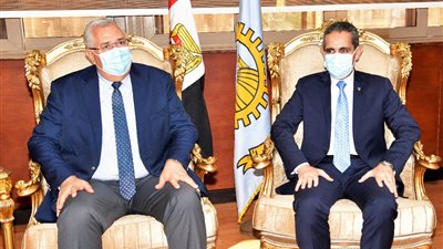 محافظ الغربية يستقبل وزير الزراعة بديوان عام المحافظة