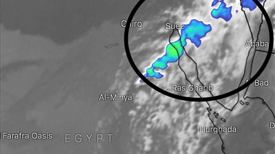 الارصاد : الأقمار الصناعية تشير الى السحب والخلايا الرعدية على هذه المناطق