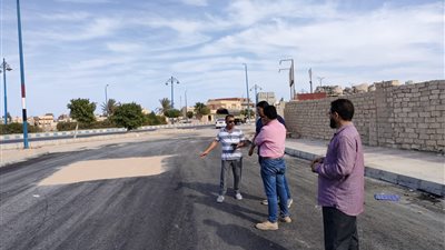 الاسراع في رصف طرق مدينه مرسي مطروح قبل موسم الأمطار