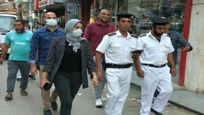 نائب محافظ القليوبية تقود حملة لازالة الاشغالات بمدينة بنها