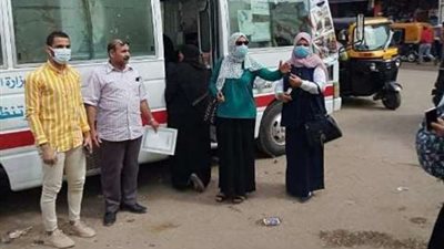 إنتشار الفرق الطبية فى الشرقية لإعطاء المواطنين لقاح فيروس كورونا