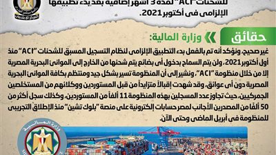 الوزراء يكشف حقيقة تأجيل العمل بمنظومة التسجيل المسبق للشحنات 