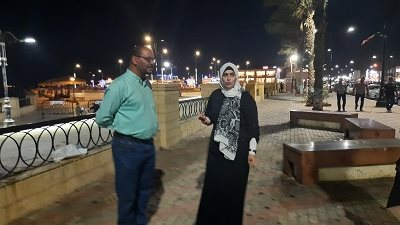 حملة مسائية لحي السويس لإزالة الاشغالات..وإغلاق ٣ مقاهي