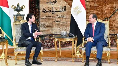 ولي العهد الأردني ينشر فيديو عن زيارته لمصر: شكراً مصر والرئيس السيسي