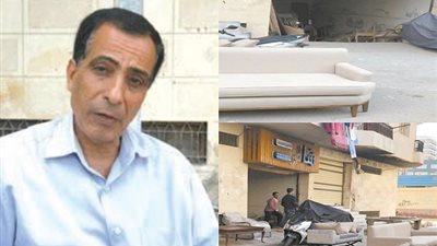 جراجات عمارات الأوقاف بالمنتزة.. تحولت إلي مصانع أثاث وملابس