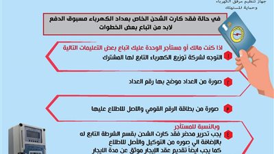 عند فقدانه .. خطوات استخراج كارت شحن جديد الخاص بعداد الكهرباء وتفعيله