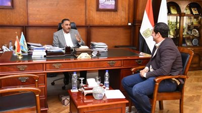شعيب يستقبل مدير قسطرة القلب بمطروح