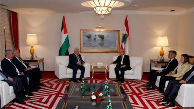 ميشال عون يستعرض مع نظيره الفلسطيني العلاقات بين البلدين