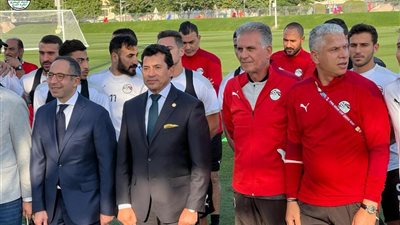 في حضور الوزير والسفير.. المنتخب الوطني يختتم استعداداته للقاء لبنان غدًا