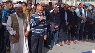 نجوم الرياضة يشيعون جثمان أدهم السلحدار ملفوفا بعلم الإسماعيلي ..صور