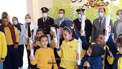 وفد أمني من مديرية أمن البحر الأحمر يشارك احتفالات ذوى الهمم والطفولة بمدارس المكفوفين