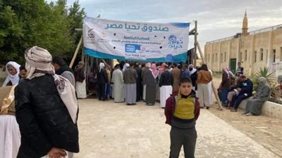 رئيس مركز الضبعة يتفقد قافلة المبادرة الرئاسية
