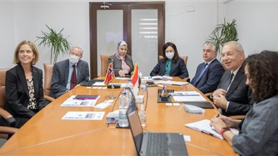 رئيس اقتصادية قناة السويس يلتقى سفيرة النرويج