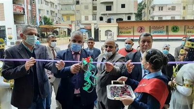 وكيل تعليم دمياط يفتتح المعرض السنوي لنتائج العام الجديد