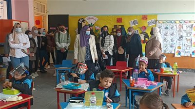 كليتى التربية والالسن بالغردقة بجامعة جنوب الوادى فى زيارة للمدرسة اليابانية بالغردقة