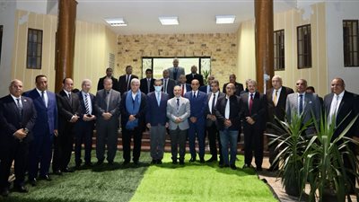 رئيس جامعة طنطا يستقبل محافظ الغربية و9 رؤساء جامعات ونائبى وزير التعليم العالى