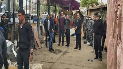 نائب محافظ القليوبية يتابع رفع الاشغالات بموقف المؤسسة غرب شبرا الخيمة